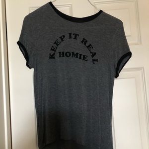 Keep it real homie t fitted shirt